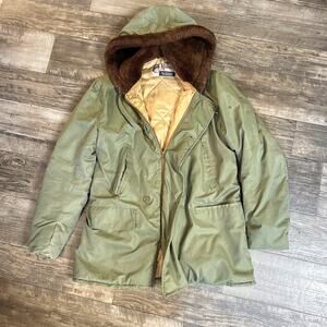 Monarch XL men’s Flying vintage 50’-70’ bomber jacket army fur hood